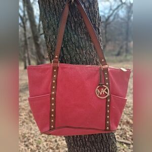 Michael Kors Tote with Brown Accents